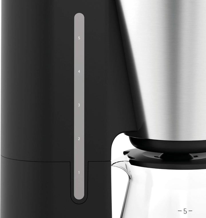 WMF Küchenminis Aroma filtru de cafea cu ulcior de sticlă, filtru de cafea, filtru de cafea mini 5 cești, placă de încălzire cu oprire automată, 760 W