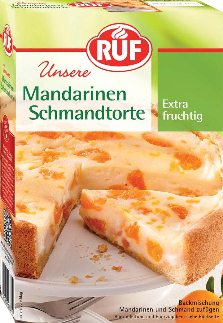 RUF Apfeltorte, Backmischung Für Eine Apfel-Torte Mit Sahne-Creme Und Zimt-Zucker, Apfel-Zimt-Torte, Vegan