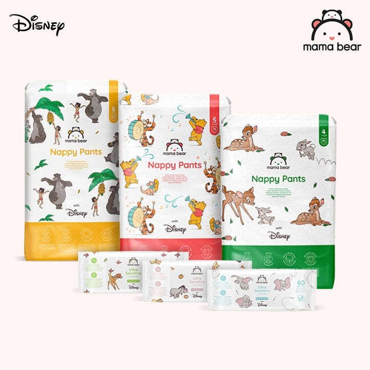 Scutece Mama Bear Disney, mărimea 5 (12-17 kg), alb, 70 bucăți