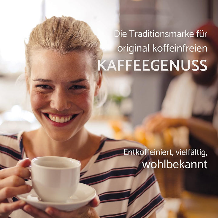 Café HAG Klassisch Mild Café Crema, 500G Ganze Kaffeebohnen Entkoffeiniert, Intensität 4/5, Für Den Professionellen Gebrauch