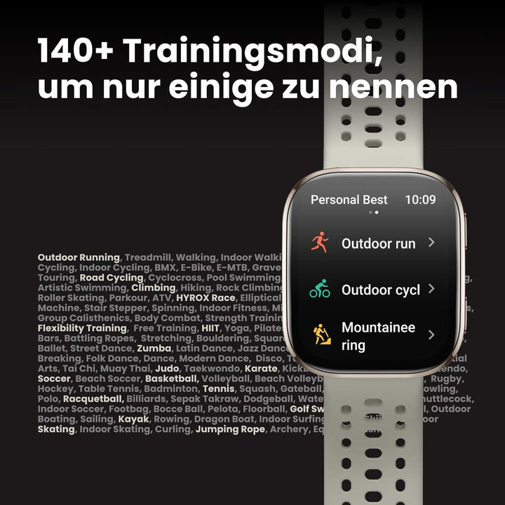Amazfit Bip 6 Smart Watch 46mm, baterie 14 zile, 1.97" AMOLED, GPS & hărți gratuite, AI, funcție de apelare text Bluetooth, sănătate, fitness tracker somn, 140+ moduri de antrenament, 5 ATM, piatră