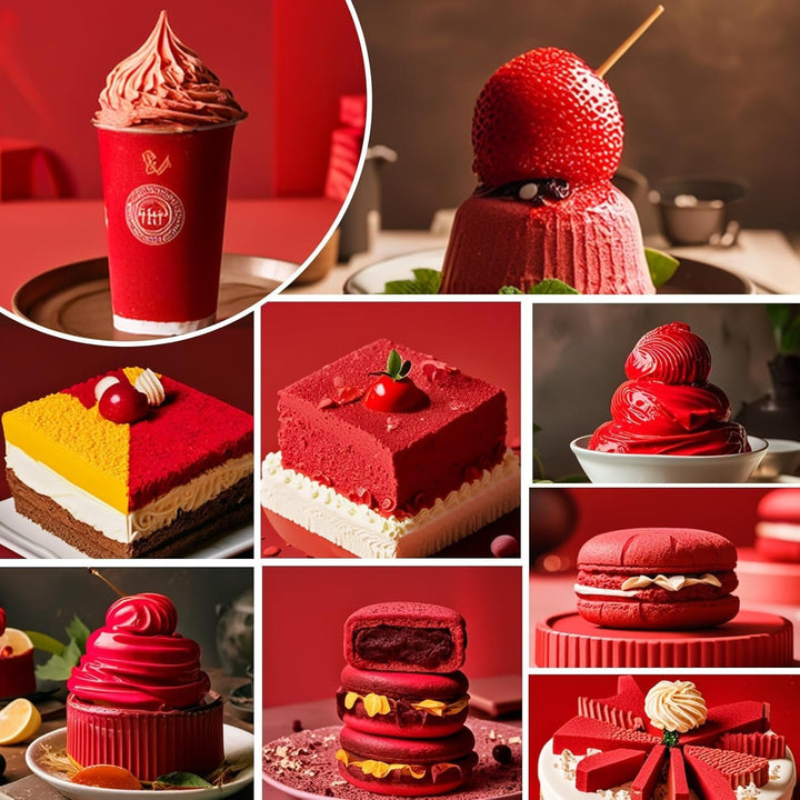 Lebensmittelfarbe Rot, 26G, Konzentrierte Food Coloring, Lebensmittelfarbe Auf Ölbasis, Zuckerfrei Konzentrierte Farbe Food Coloring, Backen - Flüssige Food Coloring Für Kakaobutter, Buttercream