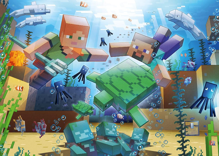 Ravensburger Puzzle 12000421 - Mozaic Minecraft - 1000 piese Puzzle Minecraft pentru adulți și copii de peste 14 ani