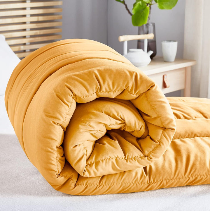 Pikolin Home - Plapumă reversibilă 300 G - umplutură nordică bicoloră - pentru pat 100/105 - confortabilă, caldă, respirabilă, verde, 180 X 220 cm