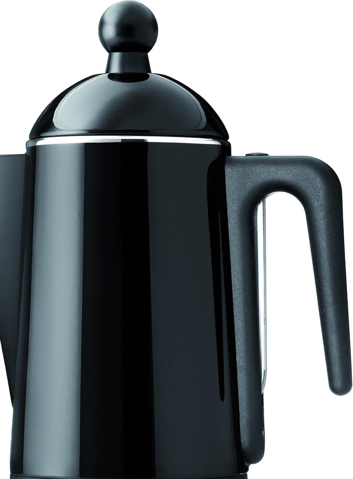 30-30204 Percolator de design Eco 4 -10 căni, oțel inoxidabil lăcuit, negru