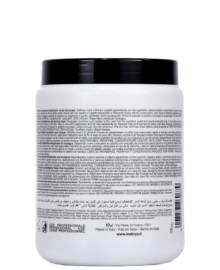 Mască de fier cu piper negru 1000ml Masca de par Naty Shop