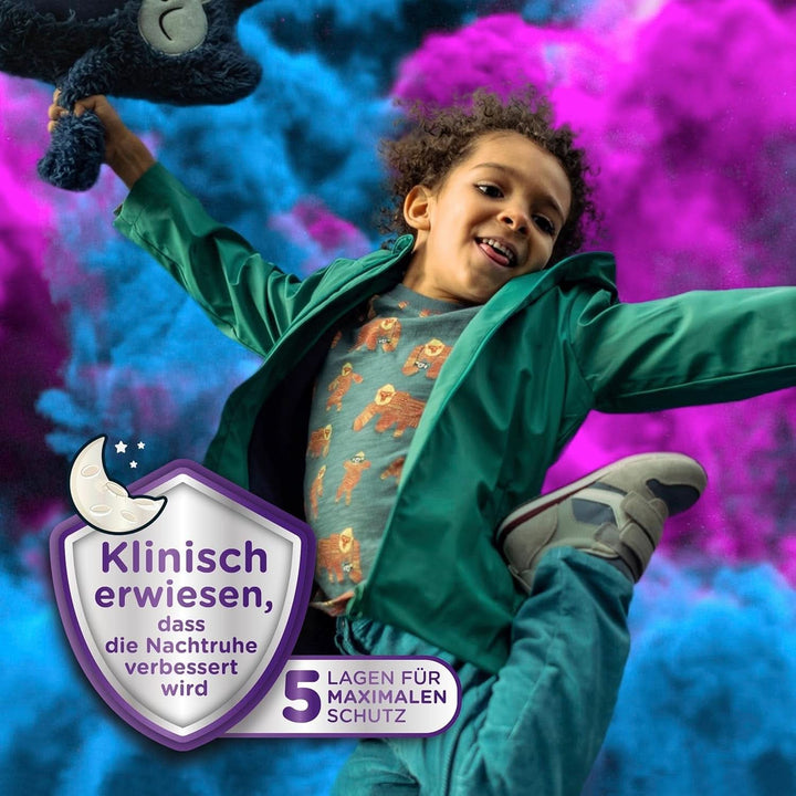 Huggies Drynites Nachtwindeln, Für Mädchen 8-13 Jahre (30-48 Kg), Hochabsorbierende Bei Bettnässen, 9 Stück (1Er Pack) Windel-Pants