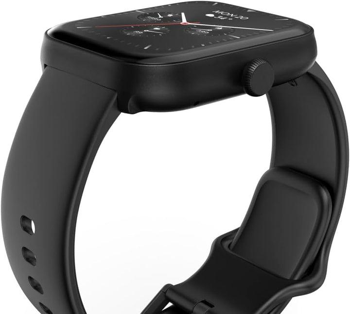 Hama Smartwatch (ecran color 1.65", funcție telefon, Whatsapp, e-mailuri etc., asistent vocal, rezistent la apă, fitness tracker cu 100 de sporturi + ritm cardiac, oxigen din sânge, calorii etc.) negru