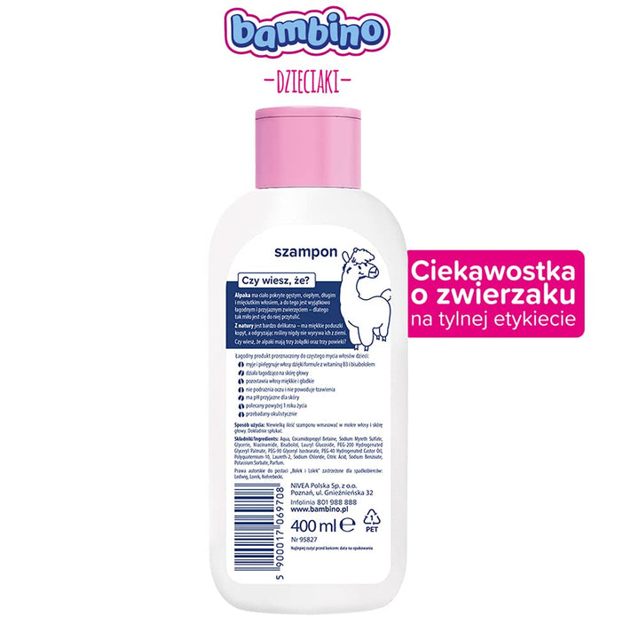 HÜLLE Șampon pentru bolț și păpușă alpaca 400 ml