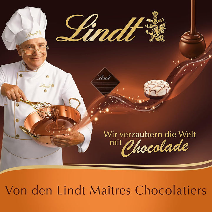 Lindt Schokolade - GLASUR Vollmilch | 10 X 200 G | Vollmilch Glasur Für Einen Feinen Überzug Bei Kuchen, Torten, Gebäck Oder Eis | GLASUR | Backen | Schokoladengeschenk