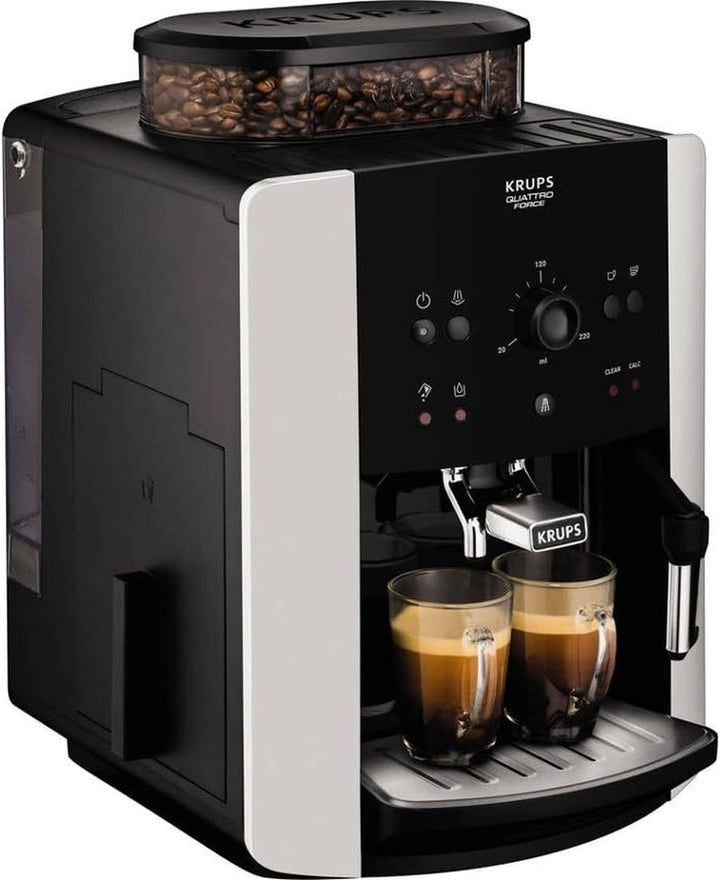Aparat de cafea complet automat Krups Arabica Picto Quatrro Force EA8110, negru
