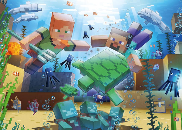 Ravensburger Puzzle 12000421 - Mozaic Minecraft - 1000 piese Puzzle Minecraft pentru adulți și copii de peste 14 ani