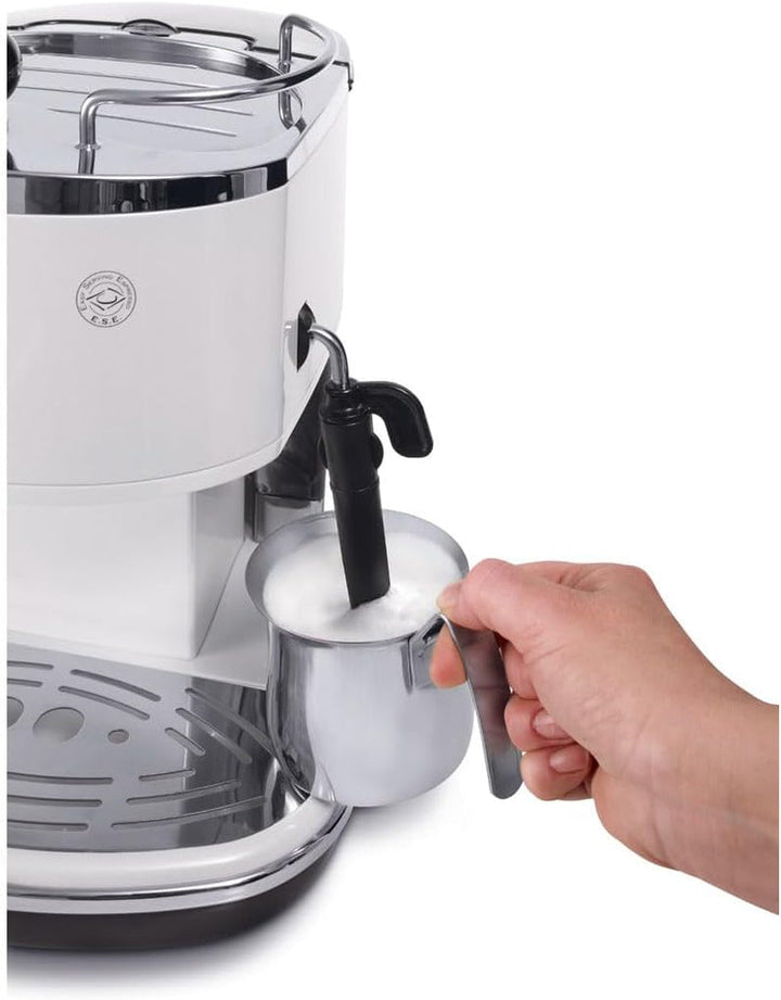 De'Longhi Icona ECO 311.W - Mașină de cafea cu cappuccinatore - 15 bar, ECO311.W