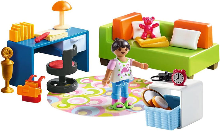 Casă de păpuși PLAYMOBIL 70209 Cameră de tineret cu figurină de fată și accesorii, de la 4 ani