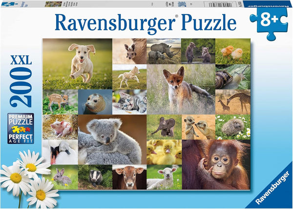 Ravensburger Puzzle jigsaw pentru copii - 13353 Animale dulci pentru copii - puzzle jigsaw de 200 de piese pentru copii cu vârsta de peste 8 ani