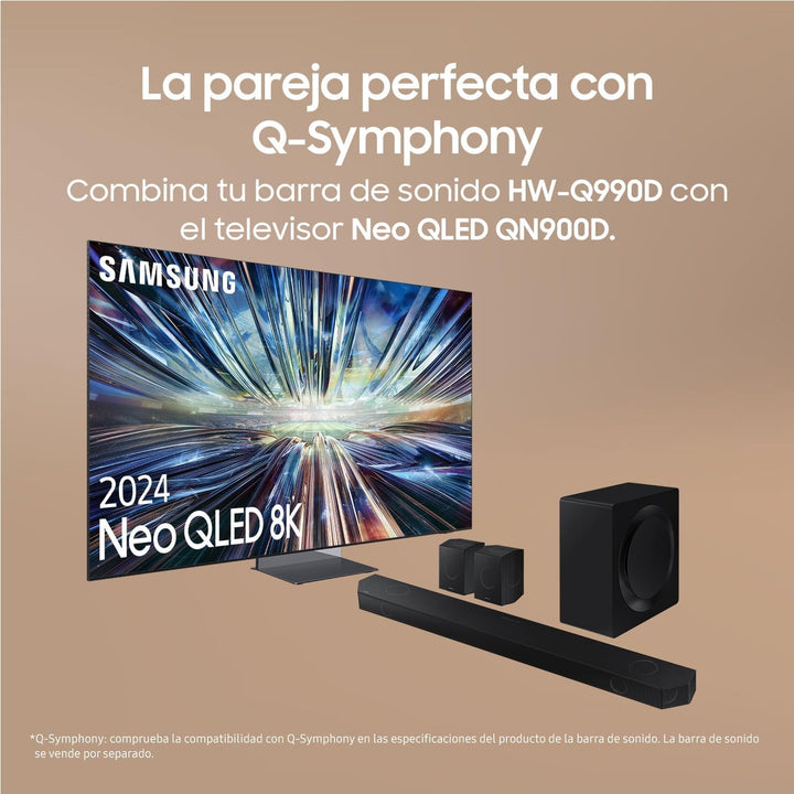 Samsung Soundbar HW-Q990D/ZF - Dolby Atmos Wireless, Q-Symphony, 11.1.4 Kanäle, Spacefit Sound Pro Und Kompatibel Mit Sprachassistenten