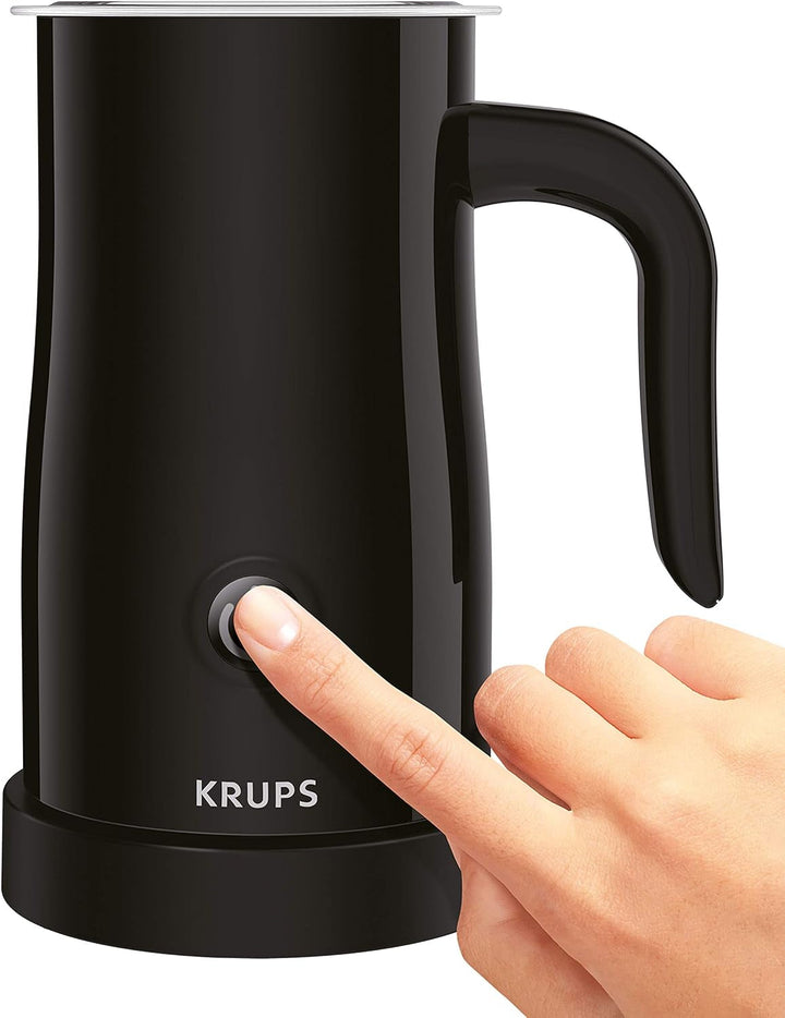 Aparat de cafea cu doze Philips Senseo Maestro cu selecție a intensității cafelei și funcție memo & spumator electric de lapte Krups XL1008 | Capacitate de spumare de până la 150 ml negru