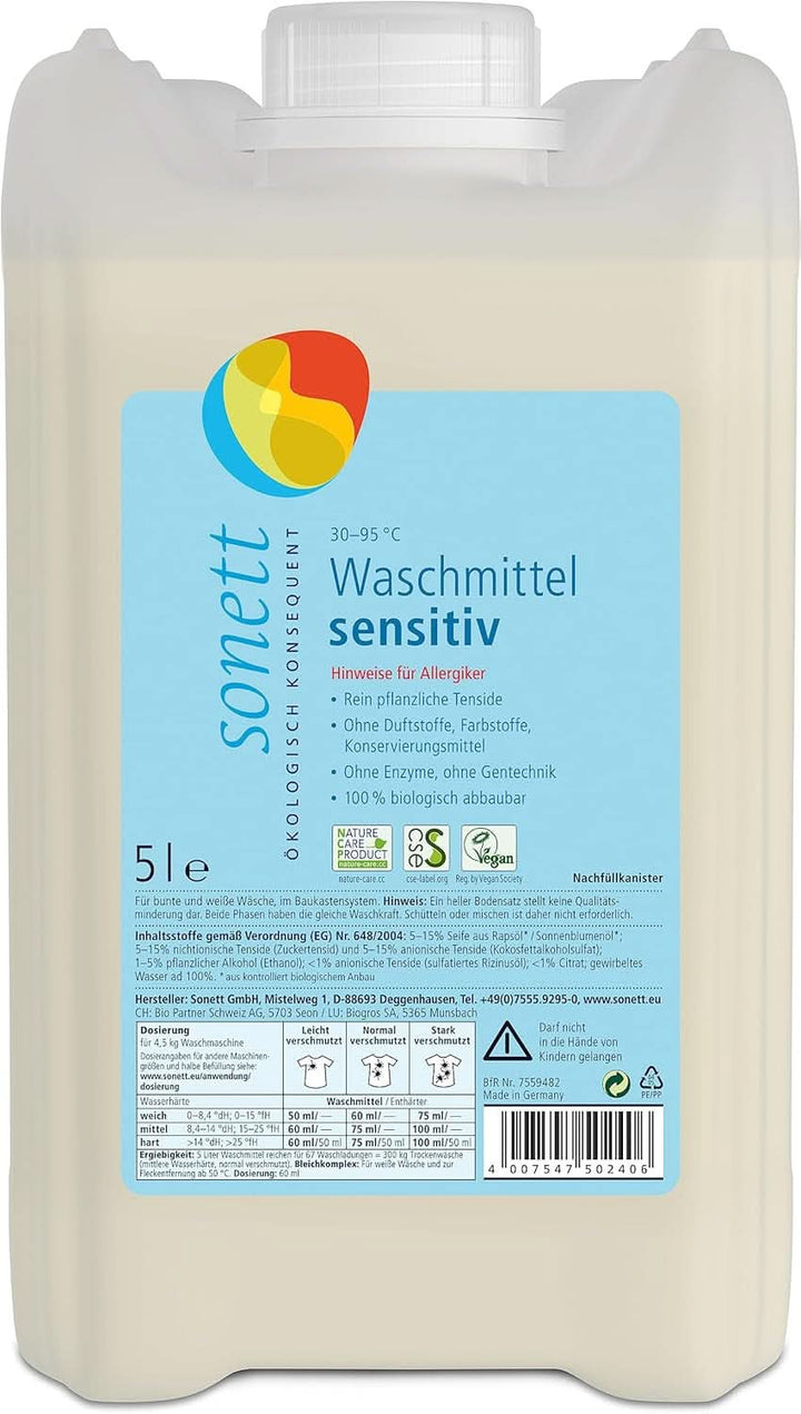 Lichid de spălat vase Sonett Sensitive, 1 litru