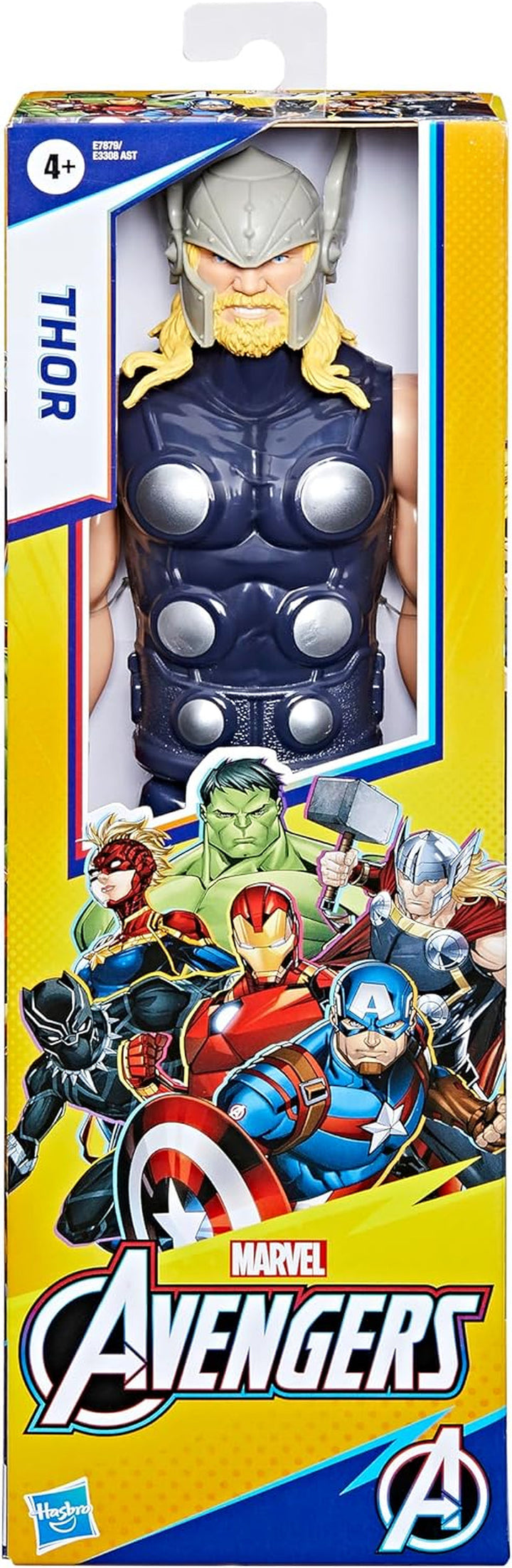Marvel Avengers Titan Hero Series Blast Gear Thor Action Figure, jucărie mare de 30 cm, pentru copii de la 4 ani în sus