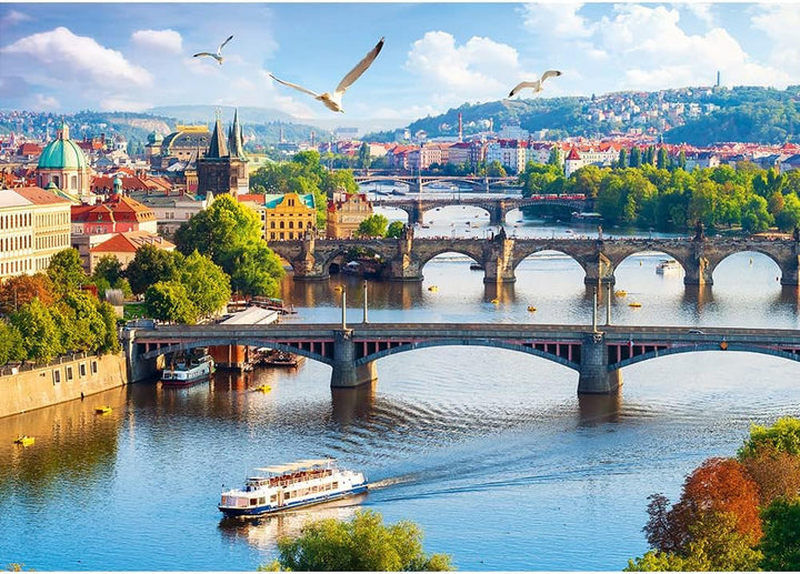 Trefl, Puzzle, Praga, Republica Cehă, 500 piese, Calitate premium, Pentru adulți și copii cu vârsta de peste 10 ani