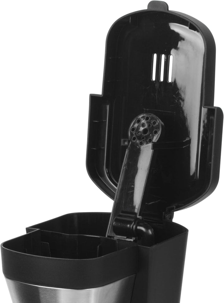 Petra 2 în 1 Iced Coffee Maker - Espresso Cold Brew Machine, cană de călătorie 420Ml, pahar cu paie 440Ml, compatibil cu pudră de cafea / tampoane, filtru de plasă reutilizabil, 700W, PT6214VDE