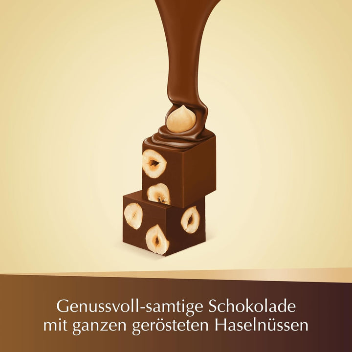 Lindt NUXOR Kissenpackung Mischung | 206G Beutel | Cremige Gianduja Schokolade (Vollmilch Und Feinherb) Mit Ganzen, Gerösteten Haselnüssen | Pralinen Geschenk | Schokoladengeschenk