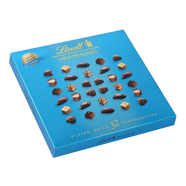 Lindt Schokolade - Mini Pralinés | 2 X 155 G | Pralinen-Schachteln Mit Je 32 Pralinen in 5 Köstlichen Sorten Ohne Alkohol | Pralinengeschenk | Schokoladengeschenk