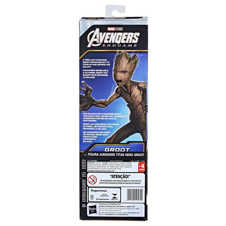 Hasbro Marvel Avengers Titan Hero Series Groot, 30 Cm Big Figure for Avengers: Endgame, Jucărie Marvel pentru copii cu vârsta peste 4 ani