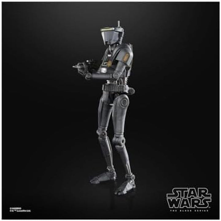 Star Wars Seria Neagră Noua Republică Security Droid, 15 Cm Figura mare Mandalorian, pentru copii 4+