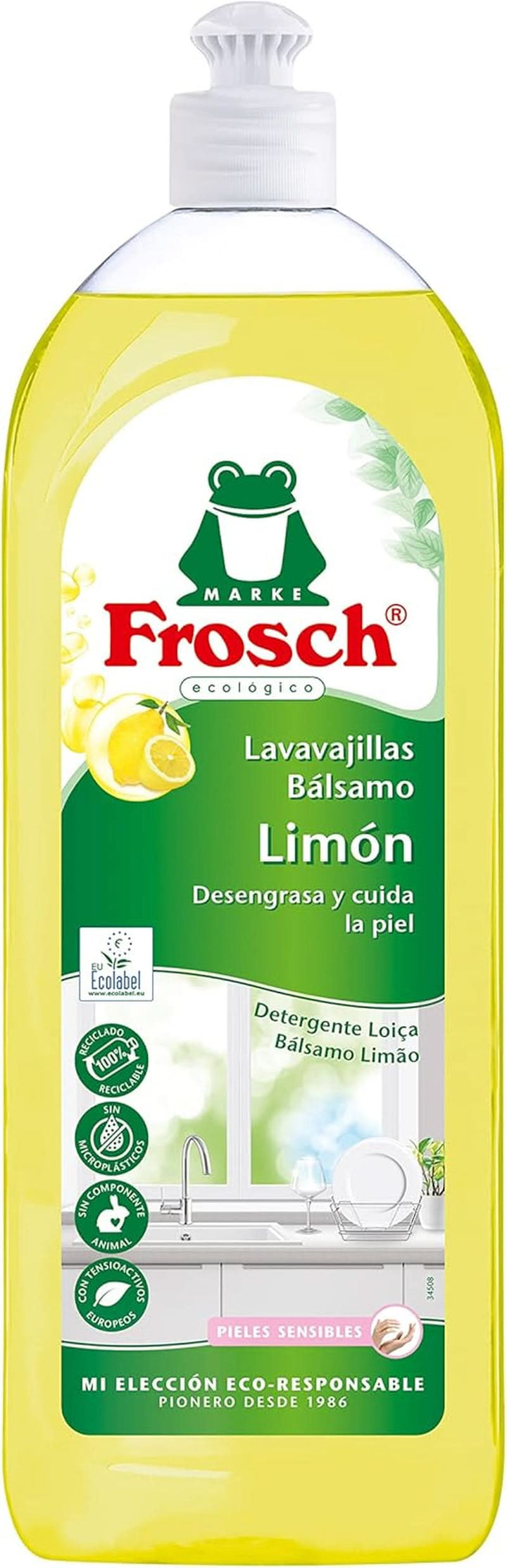 Lichid pentru clătirea mâinilor, degresează și protejează pielea, testat dermatologic, 10 x 750 ml
