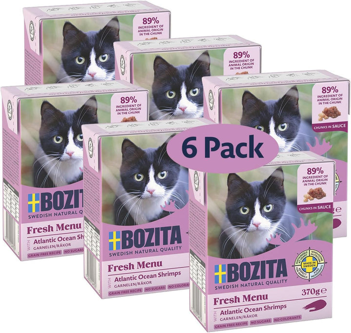 Bozita Mărunțișuri în sos cu pui și curcan Multibox 6X370G în Tetra