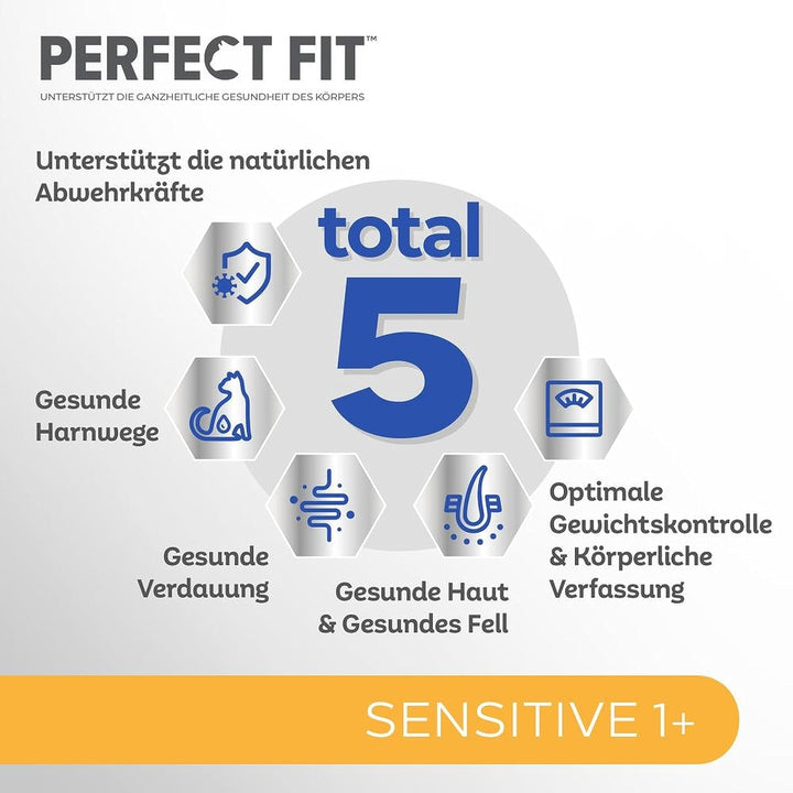 Sensitive 1+ hrană umedă pentru pisici cu somon și pui în sos - hrană umedă pentru pisici13 X 4 săculeți À 85G