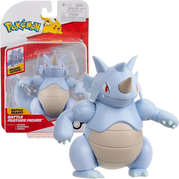 Pokémon PKW3418 - Battle Feature Figure - Rizeros, figură mobilă oficială, 11,5 cm
