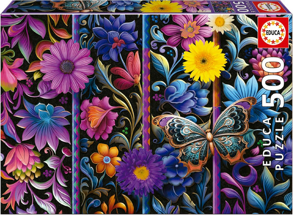 Educa - Puzzle de 500 piese pentru adulti | Badda Bloom. Dimensiuni: 48 X 34 cm. Include lipiciul de puzzle Fixpuzzle. Pentru 11 ani (19909)