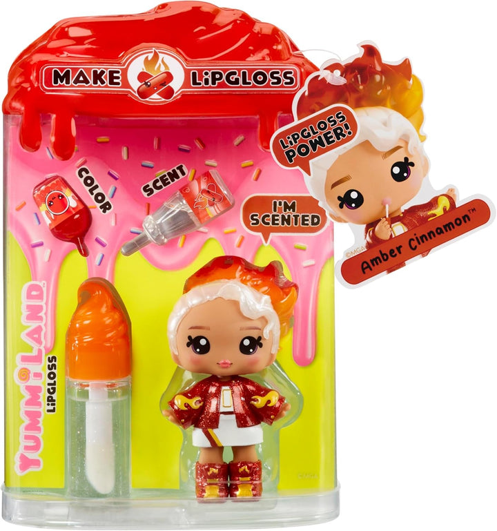 Papusa cu luciu de buze Yummiland - Mystery Chase - Include set de luciu de buze DIY, potrivit pentru copii cu vârsta de 4 ani și peste
