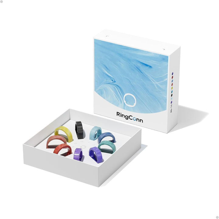 RingConn Gen 2 Smart Ring, primul sistem de monitorizare a apneei în somn din lume, fără abonament la aplicație, baterie cu autonomie de 12 zile, dispozitiv de urmărire a stresului, a ritmului cardiac și a sănătății femeilor, compatibil cu Android și iOS