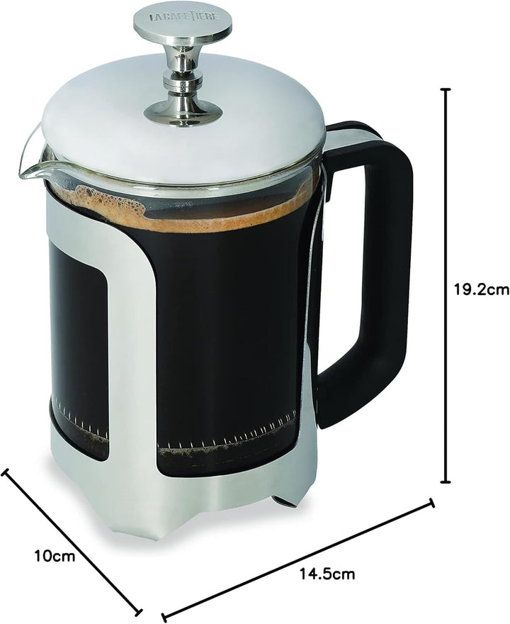Cafetiera La Cafetière Roma Fabricat din oțel inoxidabil, 4 cești, argintiu, în cutie cadou