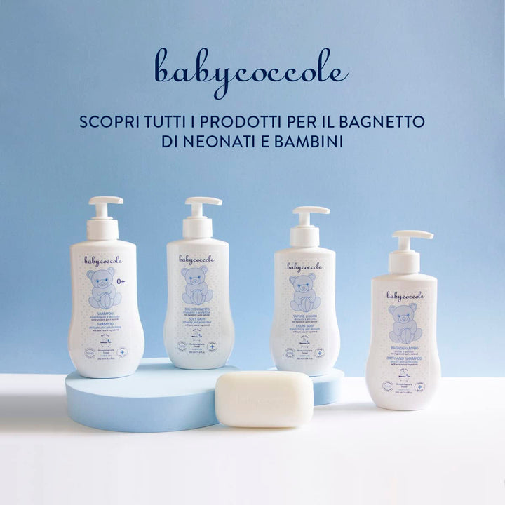 Babycoccole șampon de baie pentru bebeluși și copii, cu extracte de flori de lotus și ingrediente naturale, pentru piele sensibilă, 250 ml