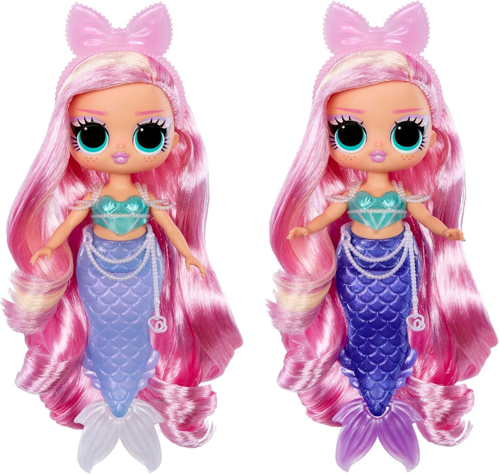 L.O.L. Surprise! Tweens - Sirena Lola Waves - păpușă la modă cu coadă care își schimbă culoarea, aripioară mobilă și accesorii frumoase - jucărie pentru copii și colecționari de la 4 ani
