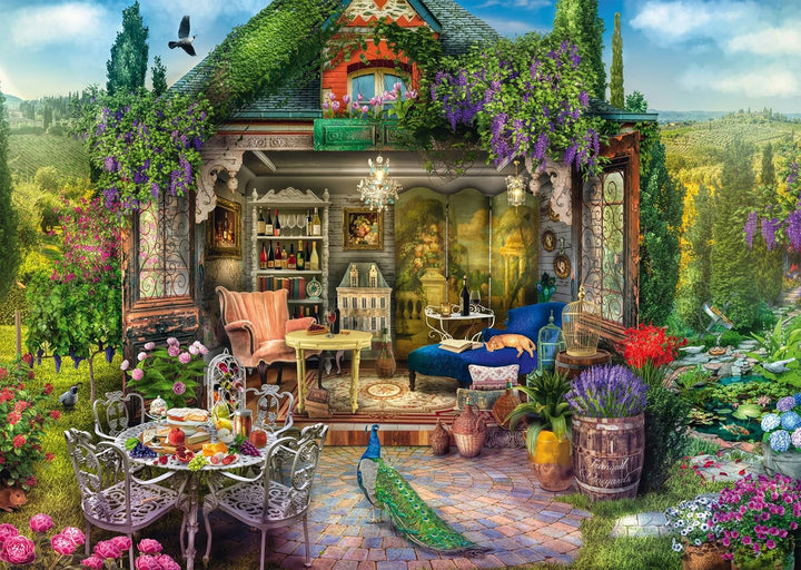 Schmidt Spiele 59794 Casă de grădină în podgorii, puzzle jigsaw 1000 piese