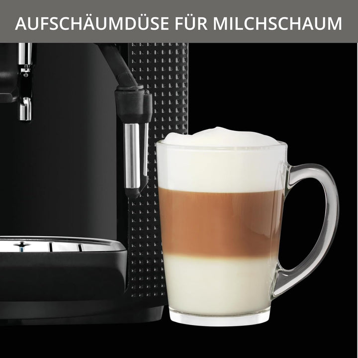 Mașină de cafea Krups Arabica Picto complet automată, duză pentru spumă de lapte, funcție pentru 2 cești, control rotativ, curățare ușoară, mașină de cafea, negru, EA810870