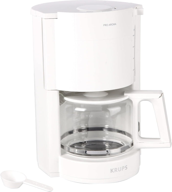 Cafetieră cu filtru programabil Krups KM480D Excellence din oțel inoxidabil, cronometru de 24 de ore, cap de apă pentru selectarea puterii de preparare, mod de preinfuzie, sistem anti-picurare, capacitate 1,25 litri, 15 cești