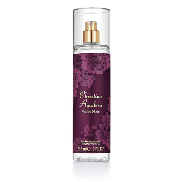 Christina Aguilera - Violet Noir Fine Fragrance Mist, Parfum cu note florale și fructate, Parfum pentru femei - 236 ml