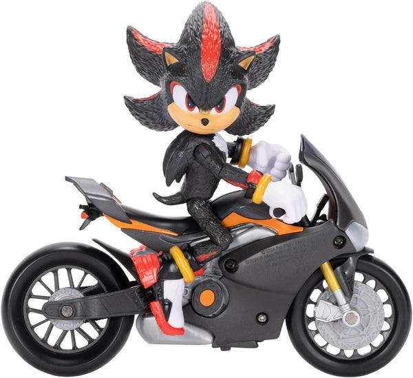 Sonic 3 The Movie Shadow Figure, 15 Cm, Movable, Inclusiv Shadow Mobile de la Jakks Pacific, Acoustic, Negru