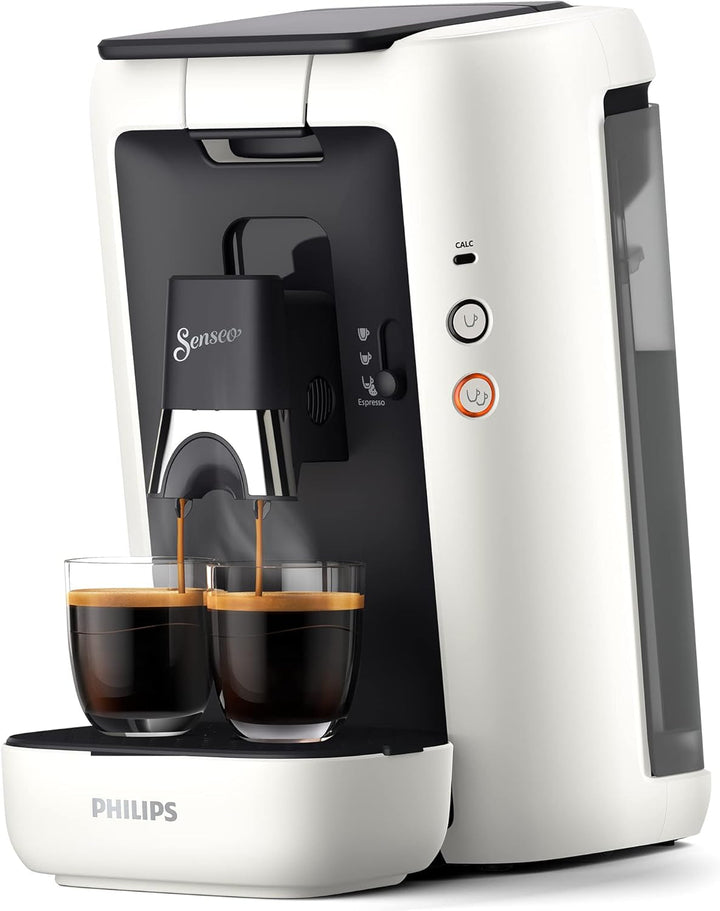 Espressor cu capsule Philips Senseo Maestro – tehnologie Intense plus, calitate premium a espresso-ului, design ecologic, rezervor de apă de 1,2 l, funcție memo, indicator de detartrare (CSA260/60)