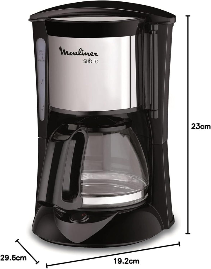 Moulinex FG150825 Subito Cafetière Filtre Ã‰lectrique, negru/oțel inoxidabil