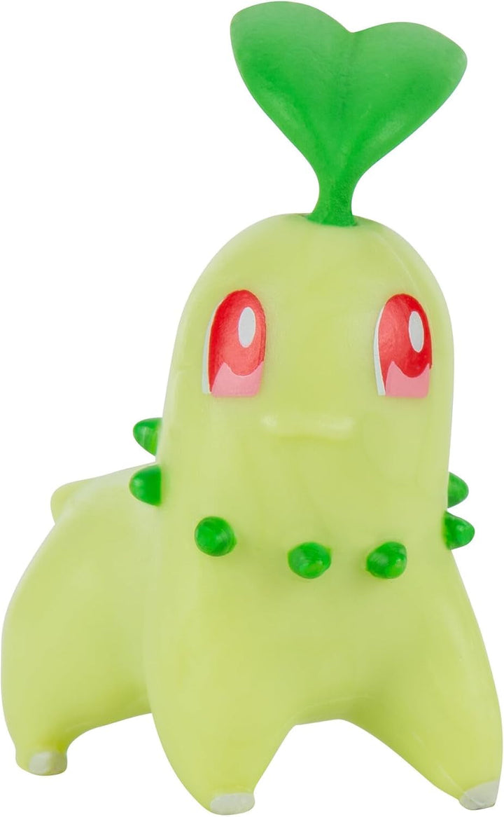 Pokémon PKW2578 - Battle Figure Multipack - pachet de 4 cu Pikachu, Endivie, Karnimani, Feurigel, figuri detaliate oficiale, 5 cm fiecare