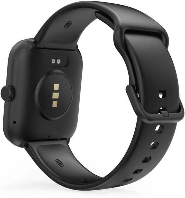 Hama Smartwatch (ecran color 1.65", funcție telefon, Whatsapp, e-mailuri etc., asistent vocal, rezistent la apă, fitness tracker cu 100 de sporturi + ritm cardiac, oxigen din sânge, calorii etc.) negru