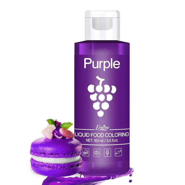 Lebensmittelfarbe - 160Ml Flüssige Lebensmittel Farben Für Kuchen, Backen, Kekse, Macaron - Zuckerfrei Konzentrierte Farbe Food Coloring Für Tortendeko, Getränken, Osterei, DIY Slime (Rot)