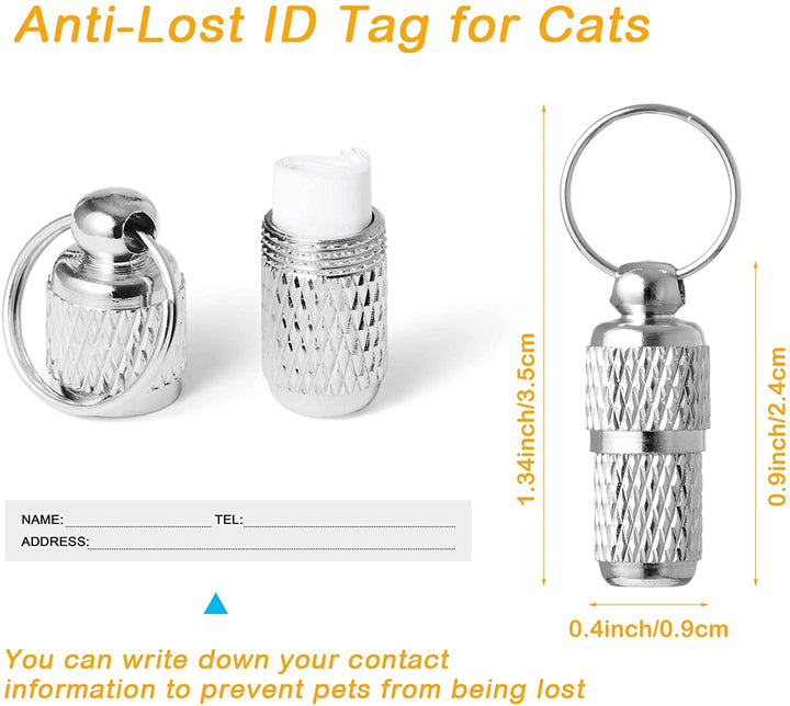 Zgărzi de siguranță pentru pisici cu eliberare rapidă, zgărzi reflectorizante pentru pisoi cu clopoței, reglabile de la 19,1 cm la 31,4 cm (8 culori și 2 pachete de etichete anti-pierdere)